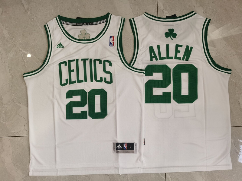 Men Boston Celtics 20 Allen White Adidas 2025 NBA Jersey